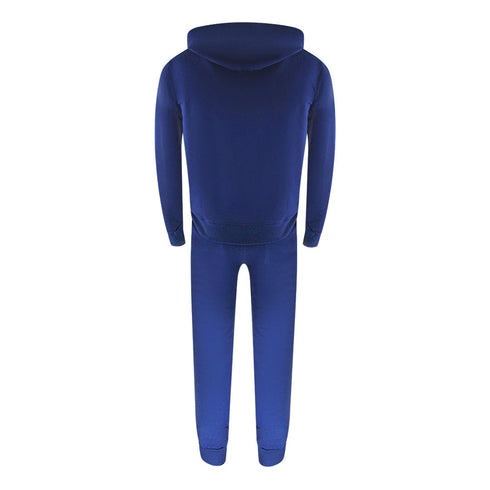 Aquascutum Aa_Ow04_St004Ogo Zf Hoodie Navy St004 Navy Blue Zip Hoodie And Track Pants Set Male